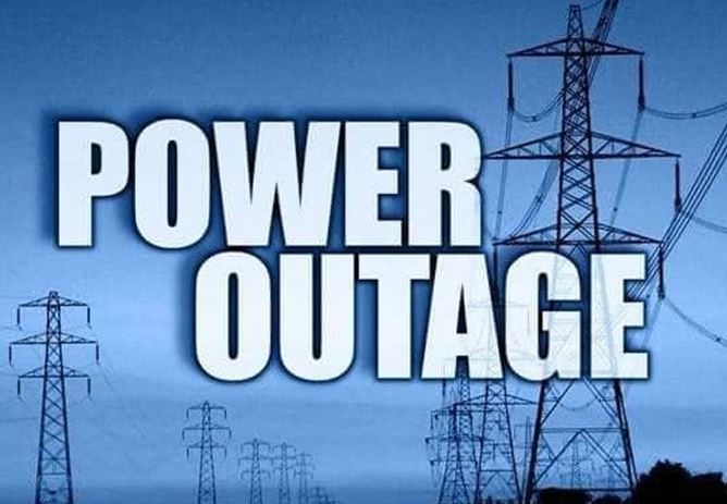 Milltown power outage on Thursday 27th of August